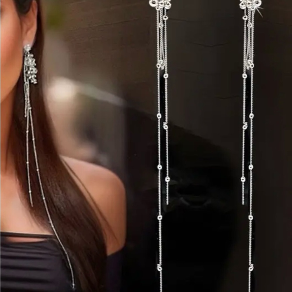 Elegant Silver Dangle Earrings